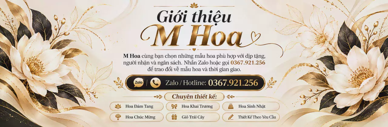 Ảnh bìa Shop hoa tươi Sông Công - Cùng bạn gửi lời cảm ơn
